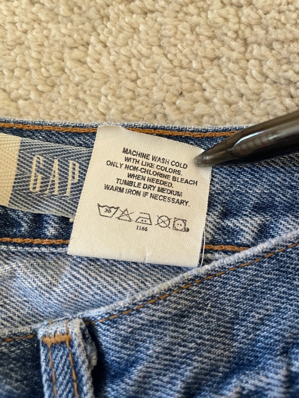 Vintage Gap Boot Cut Jeans - Light Blue Denim - Picture 4 of 10